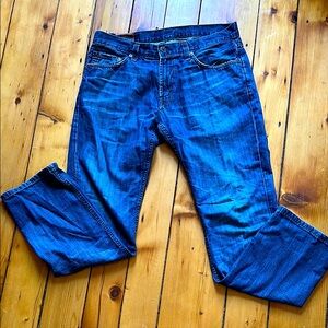 J Brand Walker Relaxed‎ Blue Denim Jeans, 33x42